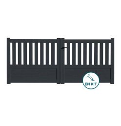Portail en kit alu battant ZOE