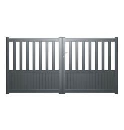 Portail alu battant sur mesure Grenoble