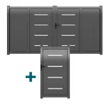 Pack portail et portillon alu Districlos