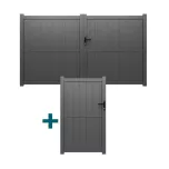 Pack portail et portillon alu Districlos