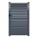 Portillon ALU Arles persienné Largeur 1m00 Ht 1m70 Gris 7016