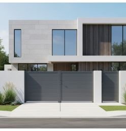 Portail alu battant sur...