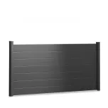 Kit Clôture aluminium Flex lames pleines à sceller Ht 1m41
