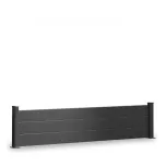 Kit Clôture aluminium Flex lames pleines sur platines Ht 0m515
