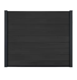 Kit Clôture composite Ness lames pleines à sceller sur muret Ht 1m55