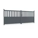 Portail ALU Lille passage 3m00 - Ht 1m40 - Gris