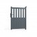 Portillon ALU Lille passage 1m00 - Ht1m40 - Gris