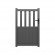 Portillon ALU Valence passage 1m00 - Ht 1m60 - Gris