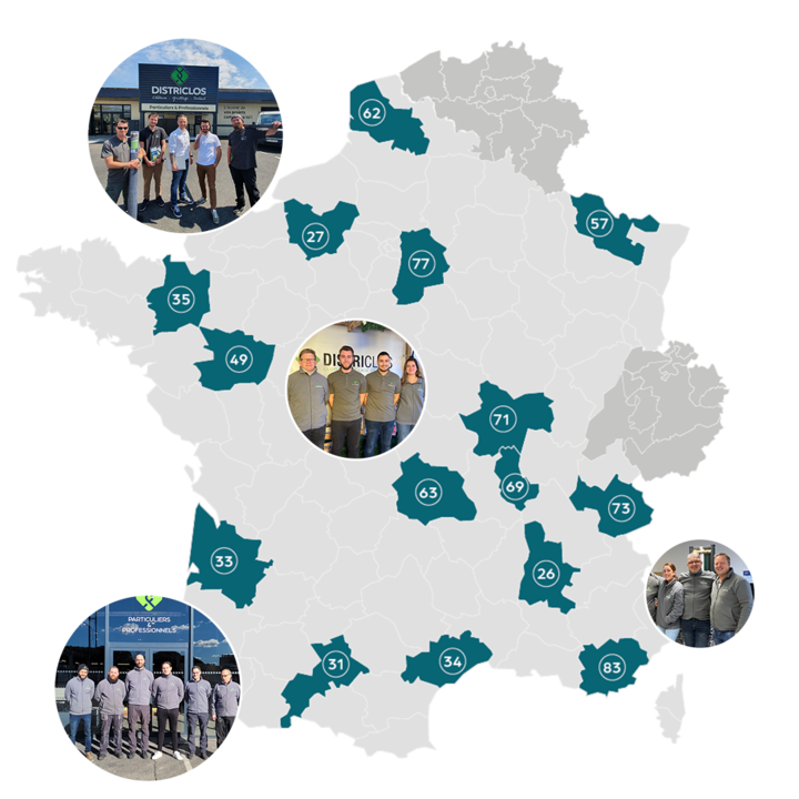 france avec des points